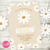 Kit imprimible flores margaritas crema