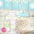 Kit imprimible flores margaritas celeste invitacion digital cumpleaños bautismo comunion daisies party printable imprimible
