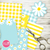 Kit imprimible flores margaritas celeste invitacion digital cumpleaños bautismo comunion daisies party printable imprimible