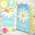 Kit imprimible flores margaritas celeste invitacion digital cumpleaños bautismo comunion daisies party printable imprimible