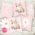 Kit imprimible capybara carpincho margaritas niña rosa pastel, tarjeta capybara, invitacion capybara, invitacion digital, adorno torta, cake topper capybara