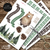 Kit imprimible osito bosque acuarela tarjeta cumpleaños invitacion digital cake topper oso