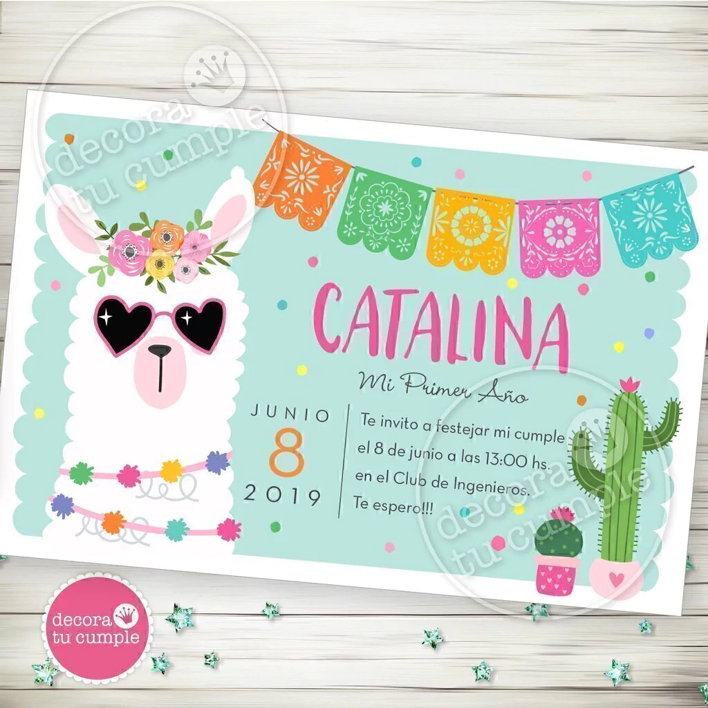 Kit imprimible llama llamitas party cool