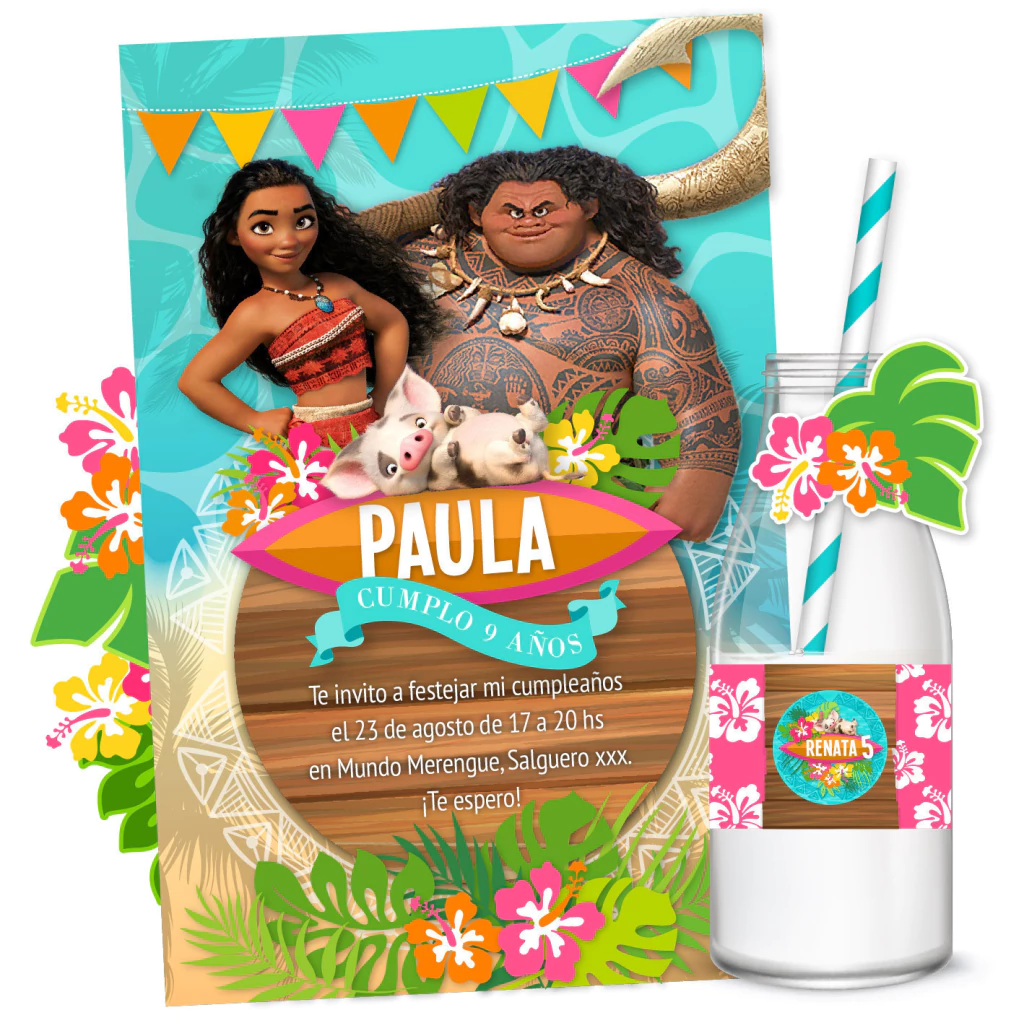 Kit Imprimible Moana Disney 2