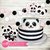 Kit imprimible personalizado panda party rosa candybar invitación digital