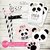 Kit imprimible personalizado panda party rosa candybar invitación digital