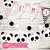 Kit imprimible personalizado panda party rosa candybar invitación digital