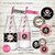 Kit imprimible pirata rosa nena personalizado invitación tarjeta cumpleaños