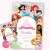 Kit imprimible cumpleaños temática princesas disney cenicienta frozen elsa sirenita ariel bella rapunzel mulan moana Printable party princess invitacion digital tarjeta cake topper 
