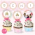 Kit imprimible cumpleaños temática princesas disney cenicienta frozen elsa sirenita ariel bella rapunzel mulan moana Printable party princess invitacion digital tarjeta cake topper 