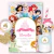 Kit imprimible cumpleaños temática princesas disney cenicienta frozen elsa sirenita ariel bella rapunzel mulan moana Printable party princess invitacion digital tarjeta cake topper 