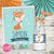 Kit imprimible personalizado zorrito tribal aqua invitación digital boho bosque