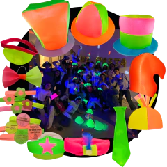 Combo 25 articulos TELA Fluo Gorro Vincha Y Otros - comprar online