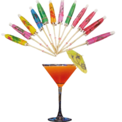 Paraguitas Sombrilla Papel Coctel Tragos Cupcake X 120 Unid - tienda online