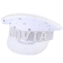 SOMBRERO CAPITAN FASHION *NOVIA* BLANCO - comprar online