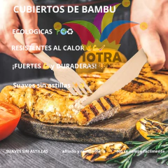 KIT 25 Cubiertos Madera Bambu Descartable Ecologicos PACK en internet