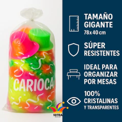 Kit 12 Bolsas Cotillon Gigantes Para Carnaval Carioca Fiesta en internet