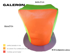 Combo Gorros Fluo 50 Personas Corbata Moño Cotillon tela y plastico - comprar online
