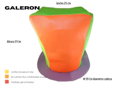30 Gorros Cotillon Fluor De Tela Surtidos - Cotillon 10Tra