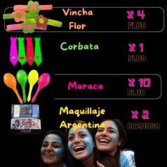 Combo Cotillón Luminoso Led Neon Y Fluo 100 Personas CARI037 - tienda online