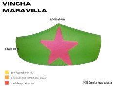 Combo 25 articulos TELA Fluo Gorro Vincha Y Otros - Cotillon 10Tra
