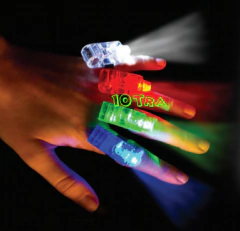 ANILLOS LASER LED X 4 UNIDADES
