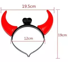5 Vincha Diablita Led Diabla - comprar online