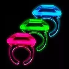 10 Anillos Neon Quimico