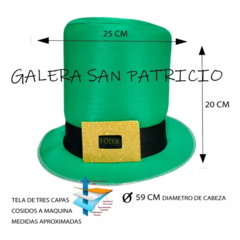 Gorro San Patricio Con Hebilla Sombrero Galera X 10 Unidades en internet