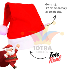 Gorro Navideño Papa Noel Santa Navidad X 500 Unidades Decoracion - comprar online