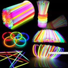 50 Pulseras Luminosas Quimicas De Neon