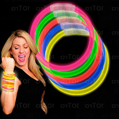50 Pulseras Luminosas Quimicas De Neon - tienda online