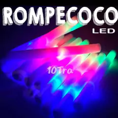 10 Rompecocos Led Barras Goma Espuma Cotillon Luminoso Vara AP70x10 - comprar online