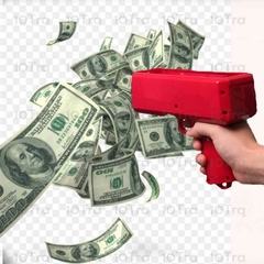 Pistola Lanza Billetes Super Dolar Gun Con 50 Billetes