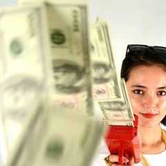 Pistola Lanza Billetes Super Dolar Gun Con 50 Billetes - Cotillon 10Tra