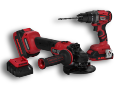 Taladro y Amoladora Inalámbrica 20 V Black Panther