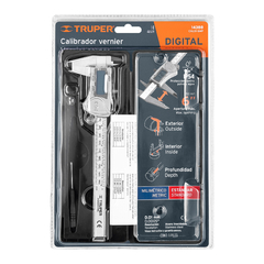 Calibre Truper Vernier Digital 6" acero inox, std y mm 14388 - comprar online