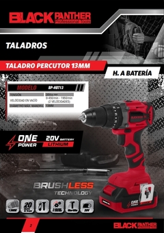 Taladro De Impacto Inalámbrico Black Panther 13mm - Ferreteria Industrial Aguilar