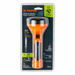 Linterna plástica Truper 1 LED 200 lm recargable 19847 en internet