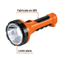 Linterna plástica Truper 1 LED 200 lm recargable 19847 - comprar online