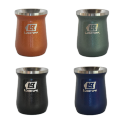 Mate Acero Inoxidable Lusqtoff Naranja/Verde/Negro/Azul