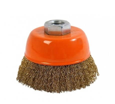 Cepillo de Acero Bronceado Copa Rizado Hamilton 100mm BPR100