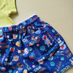 conjunto verão Premium com manga - astronaut - www.domjuju.com.br - Moda Masculina Infantil