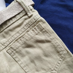 Conjunto polo+bermuda cinto. Azul marinho com cáqui na internet