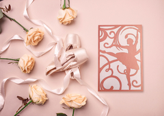 Envelopes para convites de bailarina
