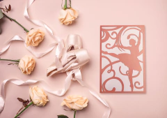 Envelopes para convites de bailarina
