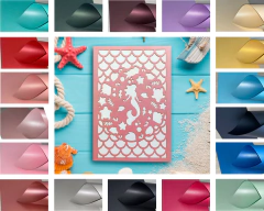 Envelopes para Convites Sereia em Papel Perolado