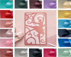 Envelopes para Convites Bailarina em Papel Perolado