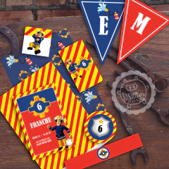Kit imprimible Sam Bombero