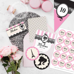 Kit imprimible Barbie Paris